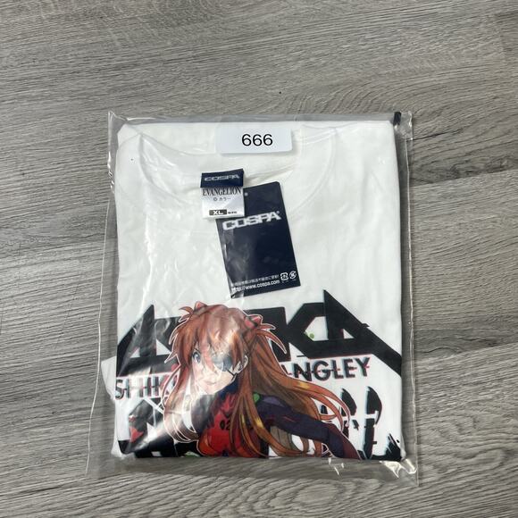 Cospa Evangelion Shikinami Asuka Langley Full Color T-shirt White XL - Picture 7 of 7